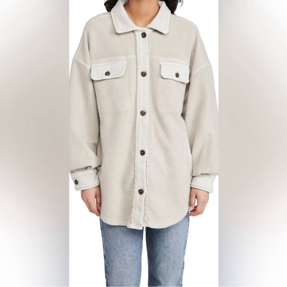 Free People Ruby Jacket in Stone XS